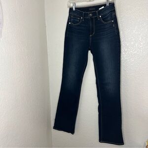 Silver Jeans Women 27x33 Avery Slim Boot Cut Stretch Dark Wash